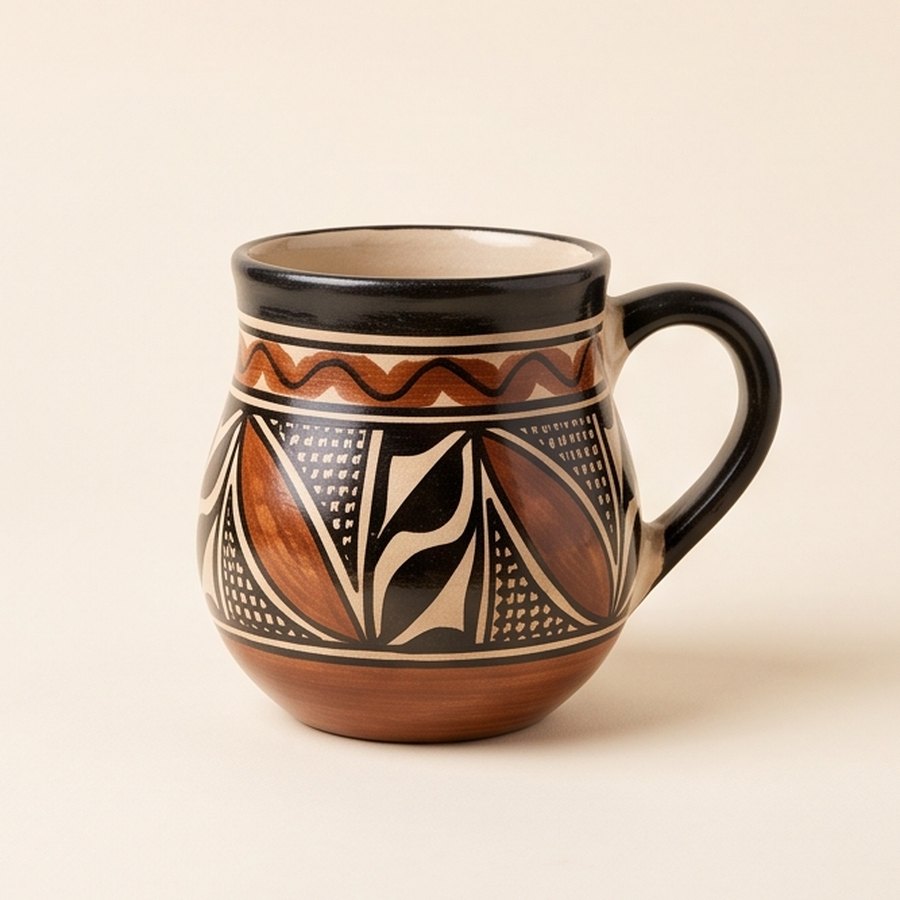 Taza de cerámica de Chulucanas
